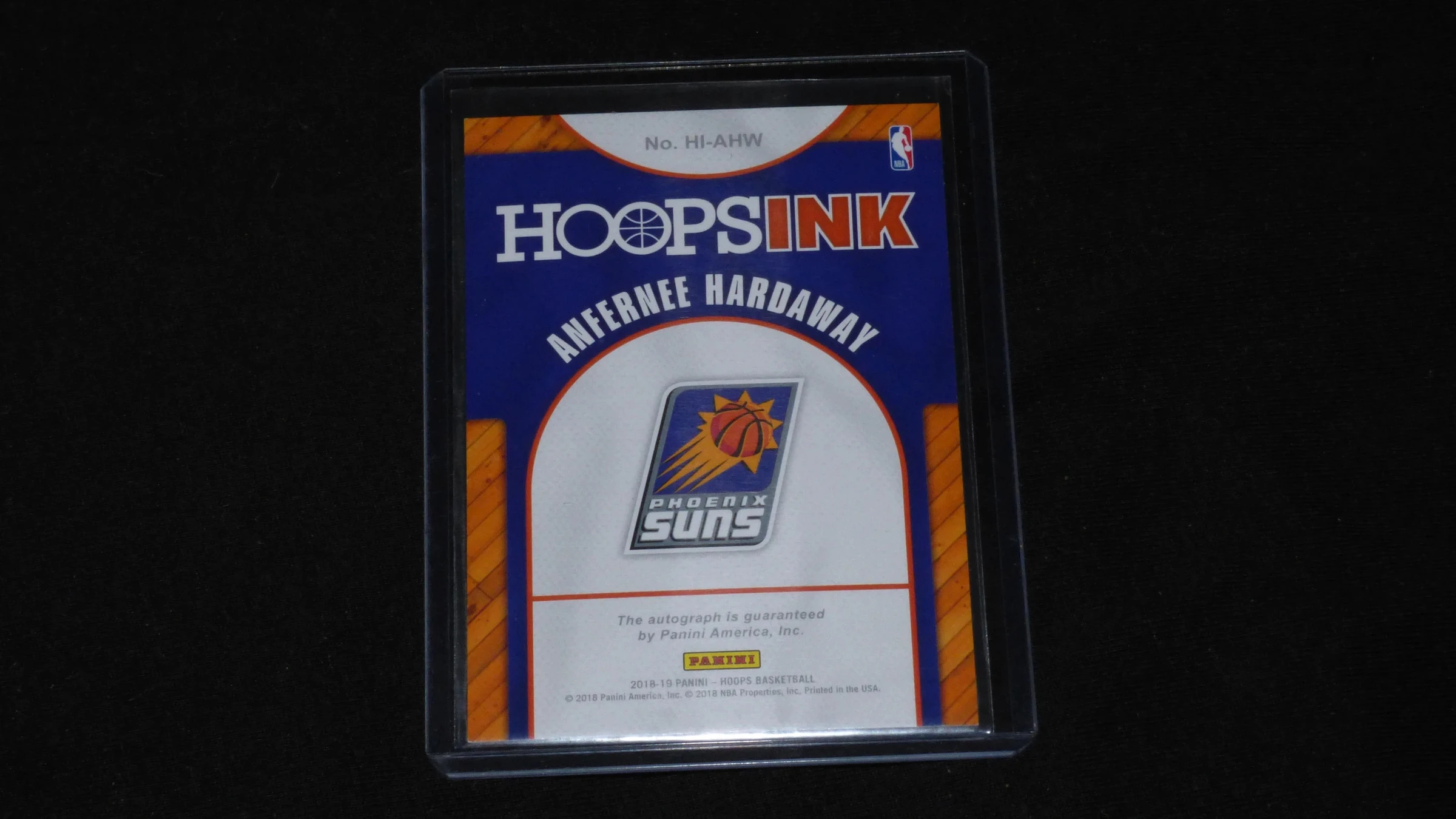 Anfernee Hardaway 2018-19 Hoops, Hoops Ink Auto. – photo 2